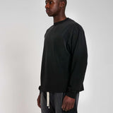 BLANK HEAVYWEIGHT FADE OUT LONGSLEEVE TEE BLACK