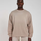 BLANK HEAVYWEIGHT FADE OUT LONGSLEEVE TEE MOCHA