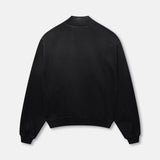 BLANK HEAVYWEIGHT FADE OUT BOMBER JACKET BLACK