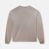 BLANK HEAVYWEIGHT FADE OUT LONGSLEEVE TEE MOCHA
