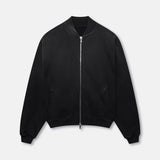 BLANK HEAVYWEIGHT FADE OUT BOMBER JACKET BLACK