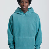 WASHED BLANK HOODIE GREEN