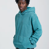 WASHED BLANK HOODIE GREEN