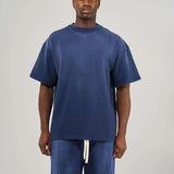 BLANK HEAVYWEIGHT FADE OUT TEE BLUE