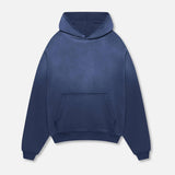 BLANK HEAVYWEIGHT FADE OUT HOODIE BLUE