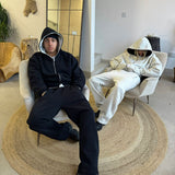 GREY/BLACK REVERSIBLE ZIP HOODIE