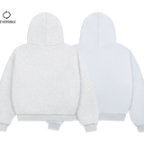 GREY/STONE REVERSIBLE ZIP HOODIE - 3RD ANNIVERSARY