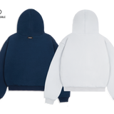 NAVY/STONE REVERSIBLE ZIP HOODIE