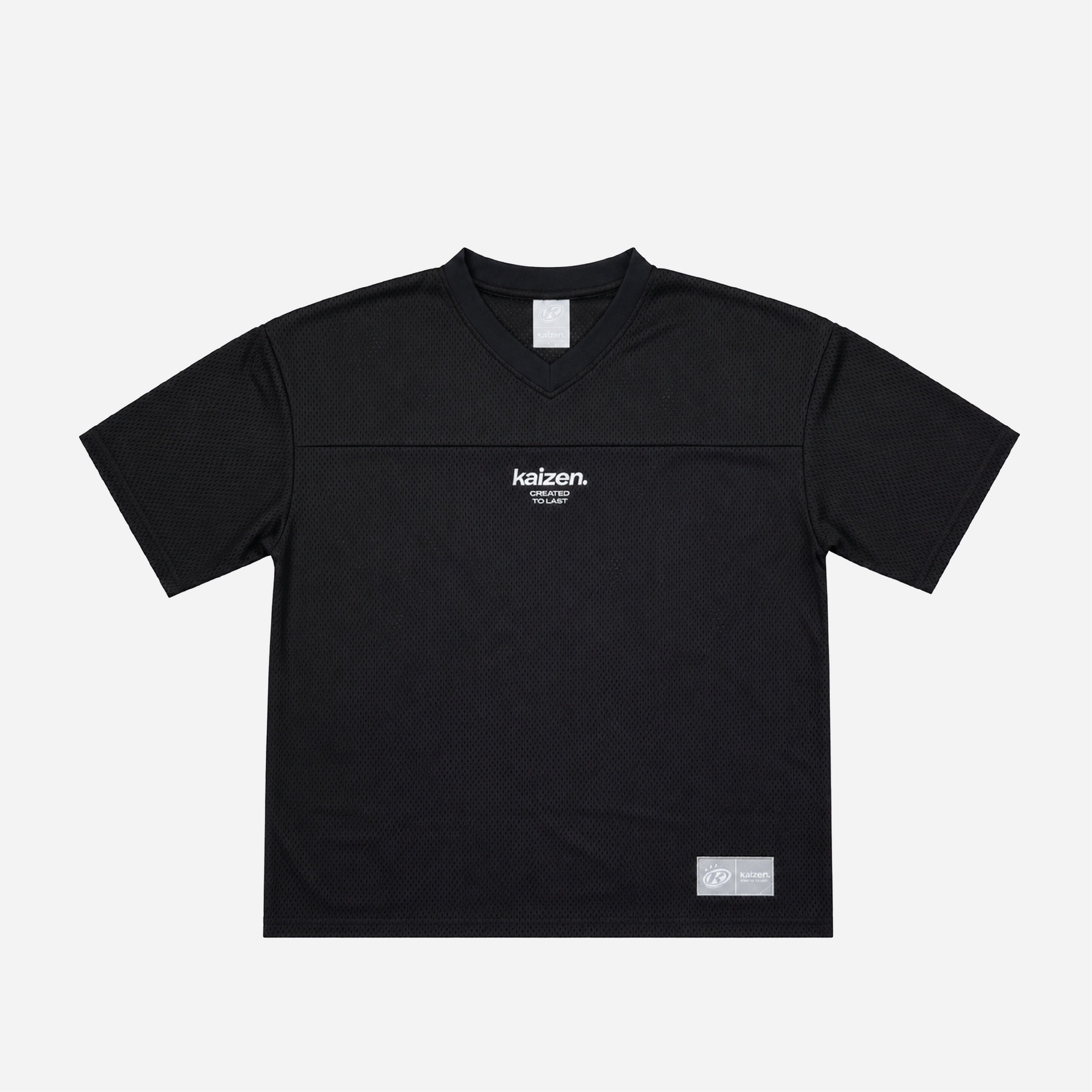 BLACK MESH JERSEY – KAIZEN MARKET