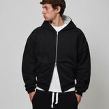 GREY/BLACK REVERSIBLE ZIP HOODIE
