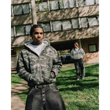 CAMO/GREY REVERSIBLE ZIP HOODIE