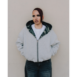 CAMO/GREY REVERSIBLE ZIP HOODIE